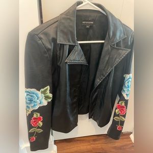 Faux leather jacket
